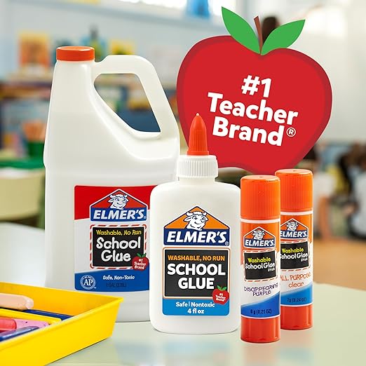 Elmer's Liquid School Glue, White, Washable, 32 Ounces - Great for Making Slime, Arts & Crafts, Back to School, #1 Teacher Brand