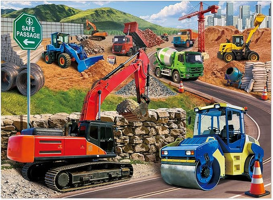 200 Piece Jigsaw Puzzle for Teens and Kids Family Happy Game Time Construction Crew