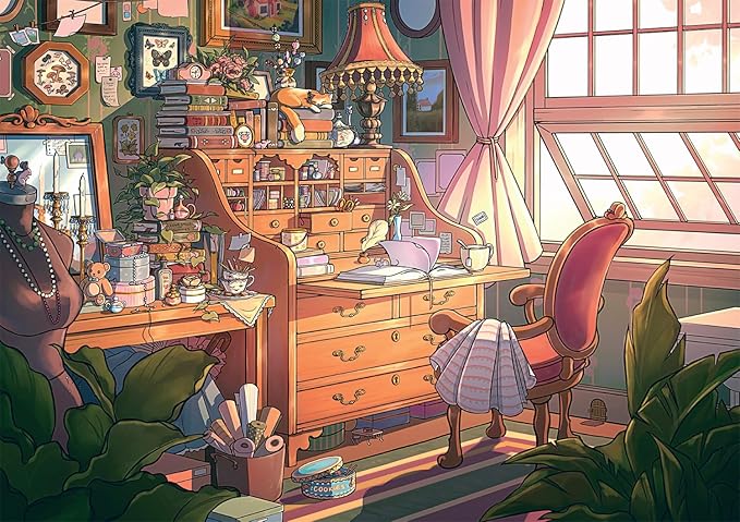 Buffalo Games - Brittnie Ortega - Hideaway Hollow - 500 Piece Jigsaw Puzzle for Adults -Challenging Puzzle Perfect for Game Nights - Finished Size is 21.25 x 15.00