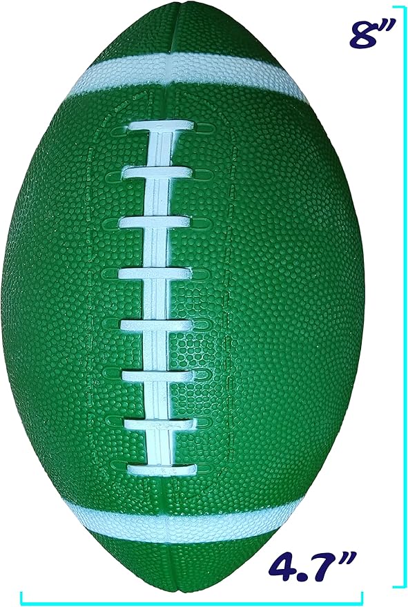 AppleRound 3-Pack 8-Inch Waterproof Footballs for Pool, Beach, & Backyard - Ideal for Water & Land Play - Ball Pump Included, Pee-Wee Junior Size for Kids & Teens