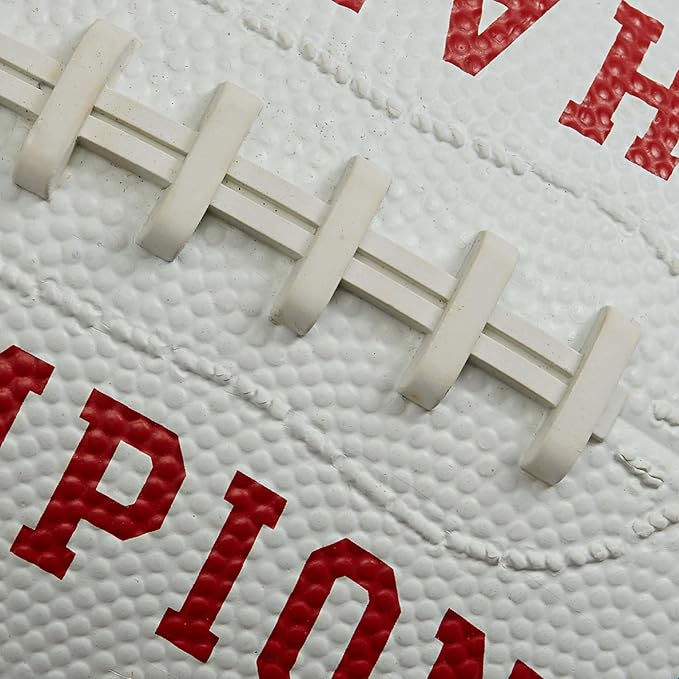 Champion Blitz Football, All-Weather Football, Enhanced Grip, Durable Rubber Cover and Molded Laces, for Outdoor Sports & Training, Includes 6 Ball Pump