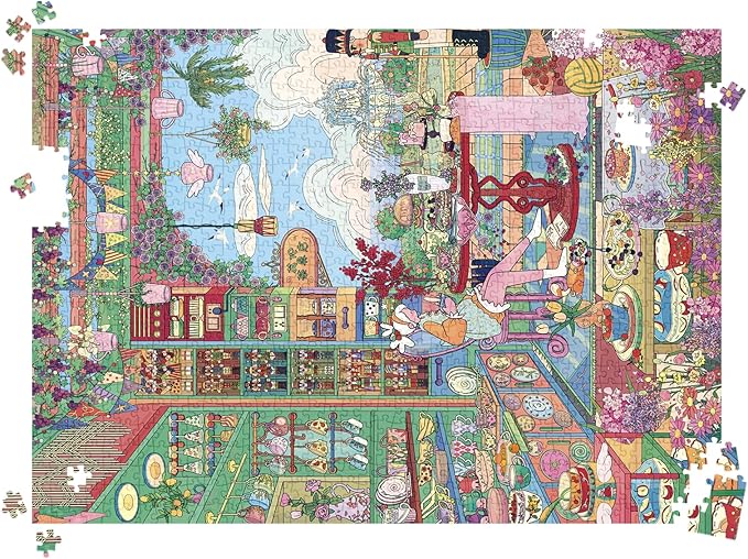 HUADADA Puzzles for Adults 1000 Pieces Teashop Puzzles 1000 Pieces,Impossible Puzzle, Family Decoration Puzzle Gift