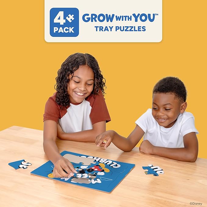 Disney Junior Mickey and Friends - CEACO Tray Puzzles 4 Pack - Made for Kids Ages 4+