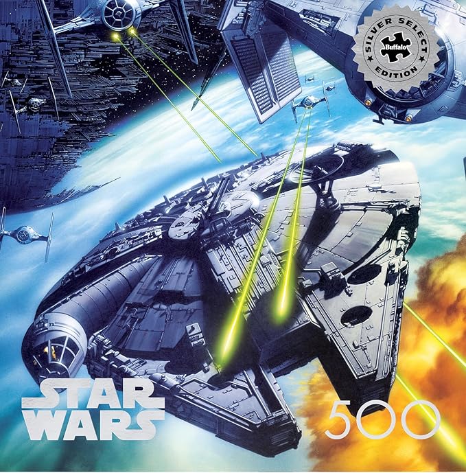 Buffalo Games - Silver Select - Star Wars - “Let’s keep a little optimism here” - 500 Piece Jigsaw Puzzle For Adults -Challenging Puzzle Perfect for Game Nights - Finished Puzzle Size is 21.25 x 15.00