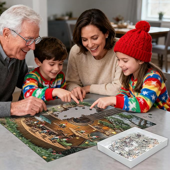 Puzzles for Adults 1000 Pieces Jigsaw Puzzles with Letters on Back Impossible Challenging Puzzle Gifts for Women Men (27.56x19.7 Inch)