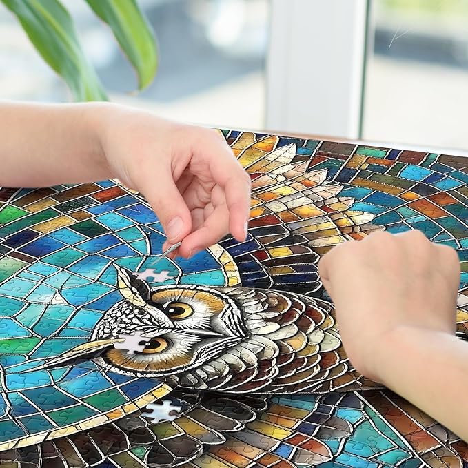 Jigsaw Puzzles for Adults 1000 Pieces - Challenging Fun Puzzles Stunning Art Wall Decor, Gift for Adult Puzzle Lovers, Family Game, Spread Wings C0815