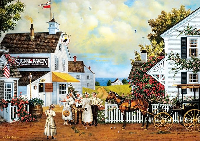 Buffalo Games - Charles Wysocki - Fun Lovin' Silly Folks - Jigsaw Puzzle for Adults - Challenging Puzzle Perfect for Game Nights - Finished Size is 21.25 x 15.00
