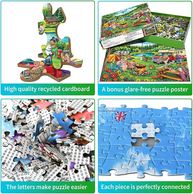 Jigsaw Puzzles for Adults 1000 Piece Puzzle for Adults 1000 Pieces Puzzle 1000 Pieces-Forest Camping