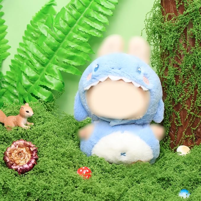 Clothes for 17cm Accessories Suit Cute Clothes for Doll Dress up Animal Style Outfits (NO Doll)(Shark)