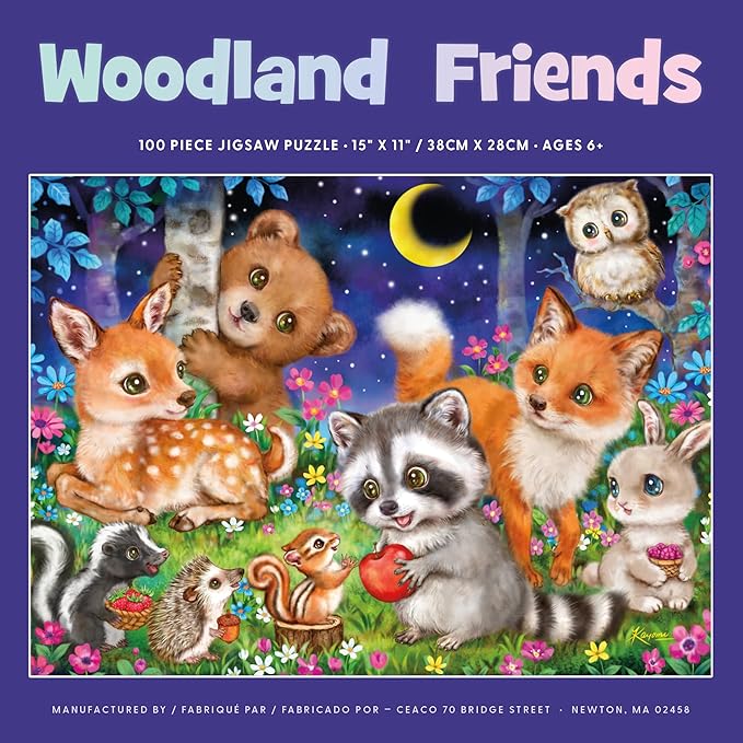 Ceaco - Kayomi Harai - Woodland Friends - 100 Piece Jigsaw Puzzle