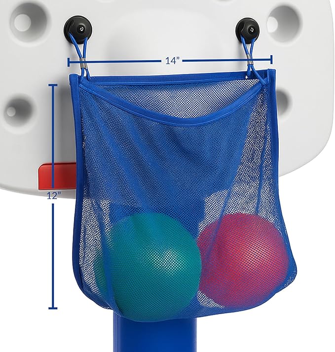 GALVANOX Mini Rubber Basketballs with Pump (7" Inch) Includes Mesh Storage Bag Designed for Little Tikes Basketball Hoop