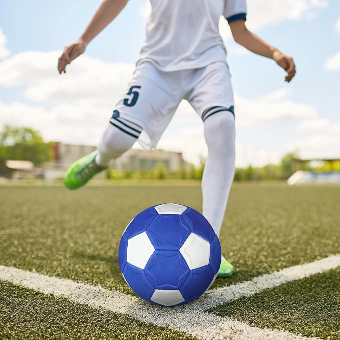 Curve Soccer Ball Size 4, Swerve Soft Balls for Outdoor and Indoor,Size 4 Soccer Ball for Boys and Girls