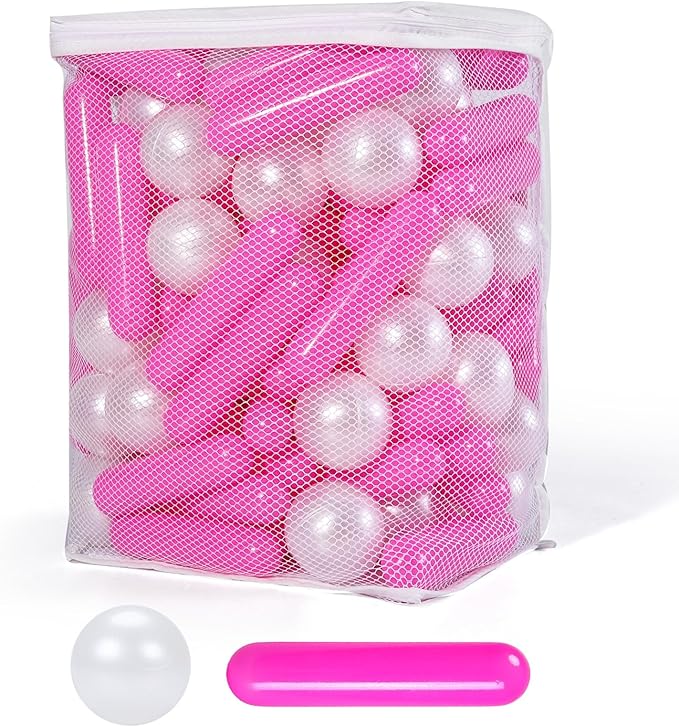 STARBOLO Ball Pit Balls for Kids -Pack of 150 200 500 Colorful Ball Pit Balls Crush Proof Plastic Toy Balls for Toddlers Ball Pit, Ball Pit Play Tent, Baby Pool Water Toys