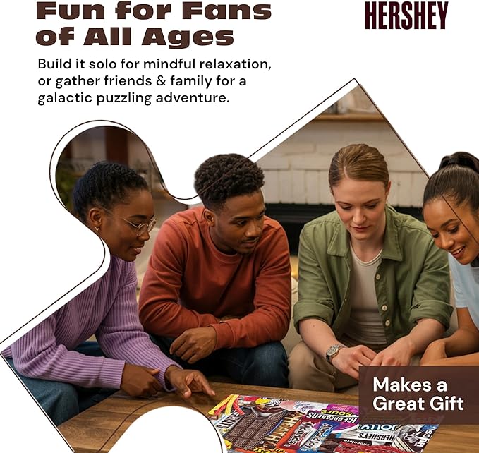 Buffalo Games - Hershey's Sweet Collage 1000 Piece Jigsaw Puzzle for Adults Colorful Candy Image Made in USA
