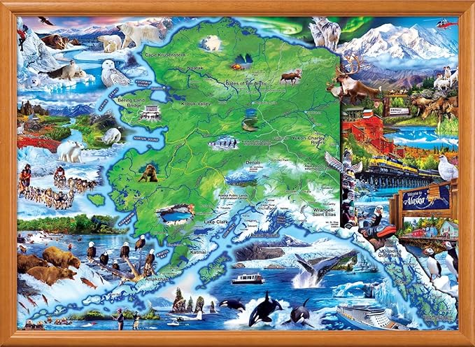 MasterPieces - 1000 Piece Jigsaw Puzzle, Alaska National Park, Fun for Adults, Family, Kids 19.25"x26.75"