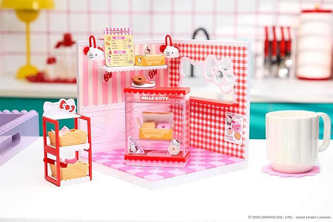 MGA's Miniverse Make It Mini Spaces Hello Kitty, Building Set, Customize, DIY Crafts, Rooms, Hobby, Collectors, Display, Gifts, 8+