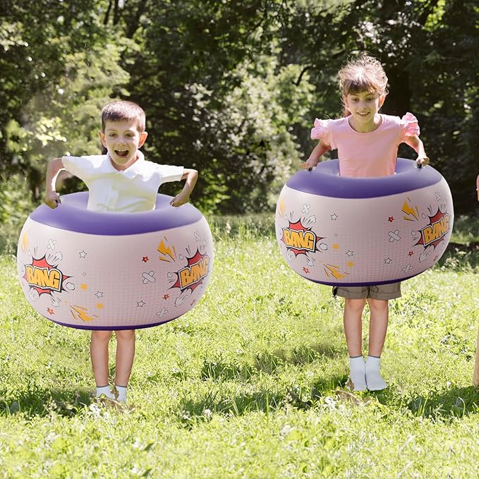 DIMAR GARDEN 2 Pcs Sumo Balls, Inflatable Bubble Bounce Ball for Outdoor Fun, Lawn Game Play