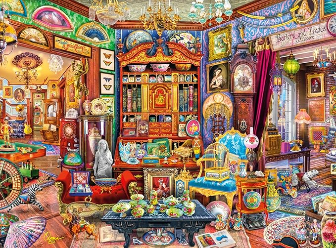 Buffalo Games – Aimee Stewart - Curiosity Shop - 1000 Piece Jigsaw Puzzle - Colorful Puzzles – Precision-Cut Pieces
