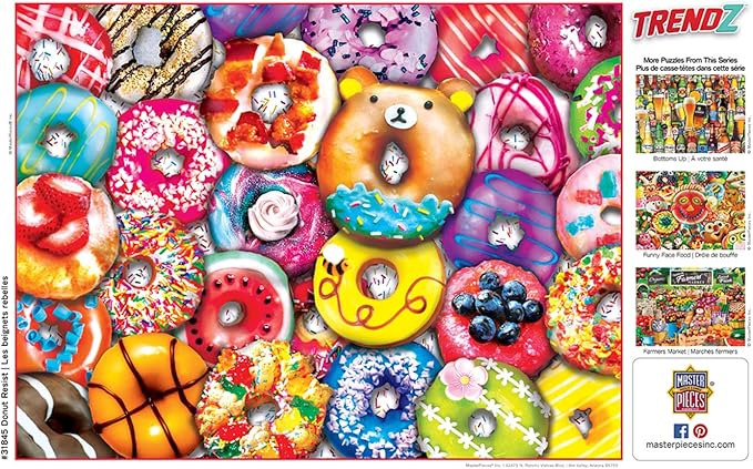 MasterPieces 300 Piece EZ Grip Jigsaw Puzzle - Donut Resist - 18"x24" - Jigsaw Puzzle with Vibrant Artwork and Durable Pieces - Fun Family Activity, Brain Challenge, and Educational Entertainment