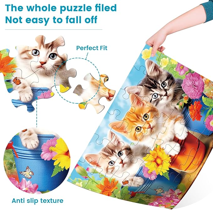 6 Packs 36 Pieces Large Puzzles for Seniors,Dementia Puzzles for Elderly Adults,Jigsaw Puzzles for Adults Seniors with Alzheimer's Dementia with 6 Storage Bags