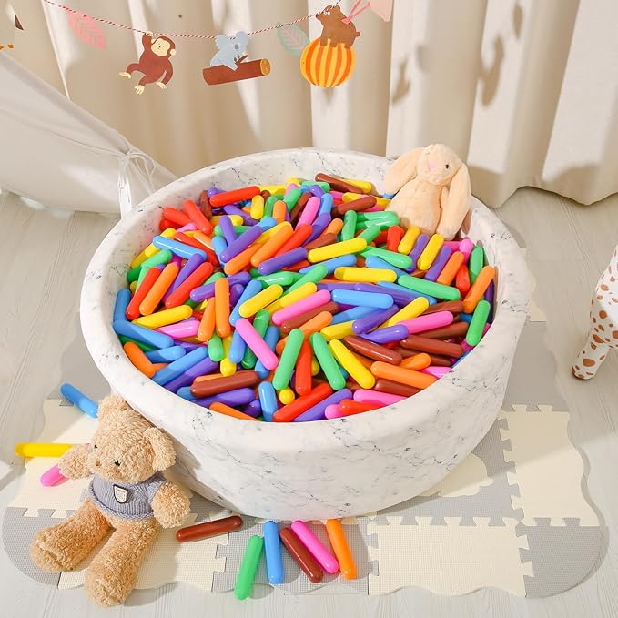STARBOLO Ball Pit Balls Giant Sprinkles 250pcs, Rainbow Colors