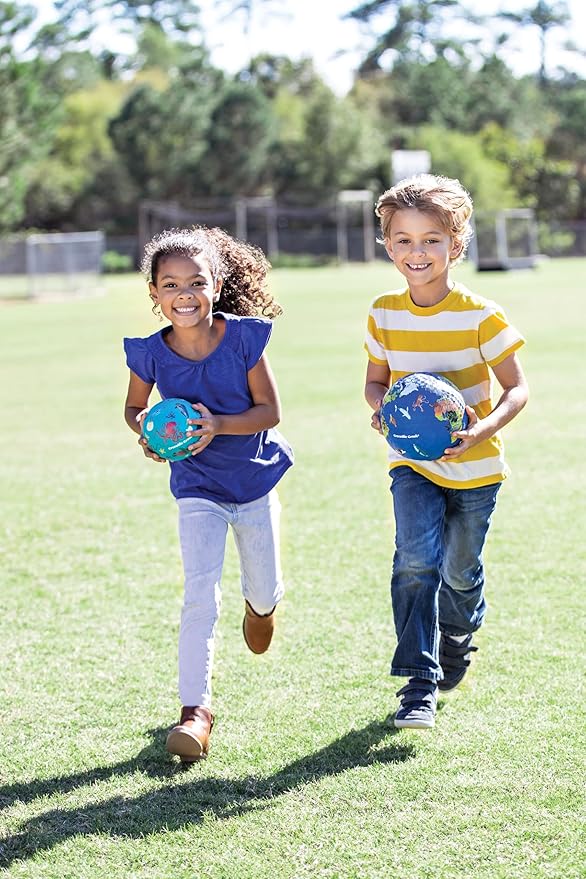Crocodile Creek Playground Ball - Durable Rubber Ball for Kids Ages 3 and Up - Bouncy Inflatable Ball for Kickball, Indoor Games, and Outdoor Sports - PVC-Free - Purple Unicorn - 5-inch Diameter