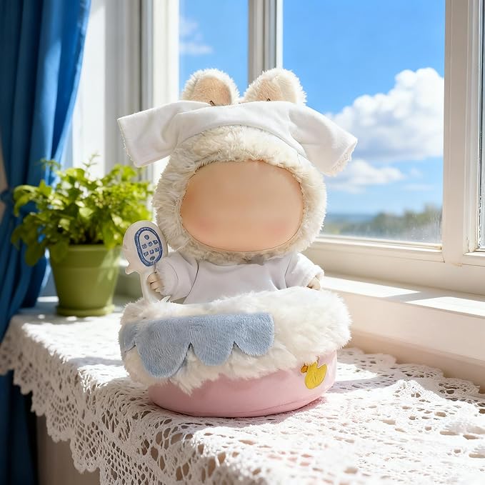 2026 New Adorable One-Piece Tub Clothes for 17cm Dolls, Outfits for Clothes Set, Cute Dolls Keychain Accessories (Doll Not Included)