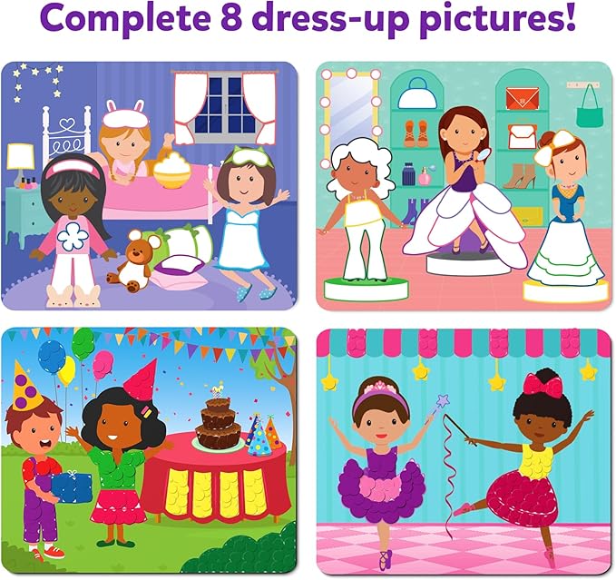 Skillmatics Dot It Sticker Art - Dress Up, Mess-Free Fun for Kids, 500+ Stickers, Craft Kits, DIY Scrapbooking Activity, Travel Toys, Gifts for Boys & Girls Ages 3, 4, 5, 6, 7