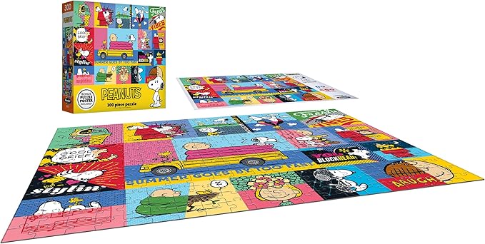 RoseArt - Peanuts - Peanuts Vibes - 300 Piece Jigsaw Puzzle for Adults
