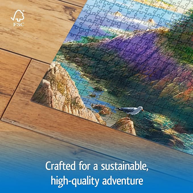 Wonder Forge Goat Hill Lighthouse 1000 Piece Jigsaw Puzzle for Adults | Unique, Perfectly-Fitting Pieces | Fun, Vibrant Imagery | Amazon Exclusive