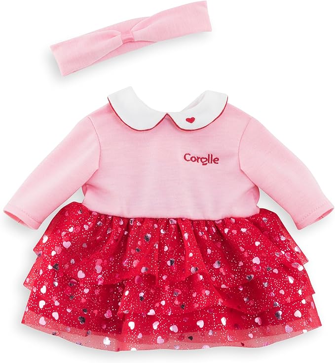Corolle - Dress and Headband Petals of Hearts, Clothes, for Doll 36 cm, from 2 Years, 9000141590