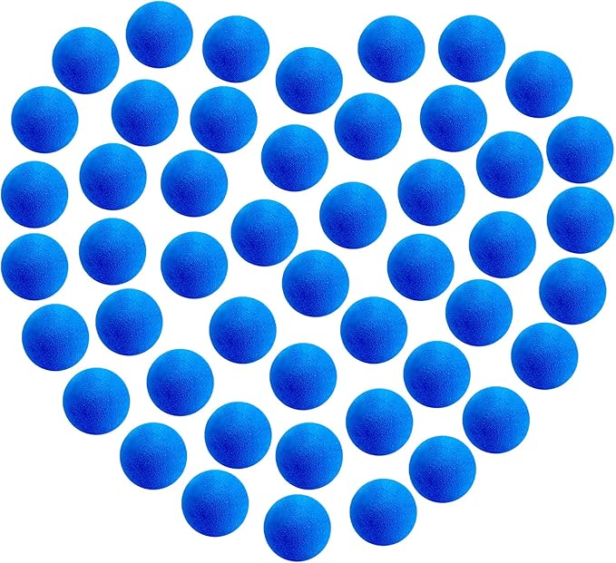 48 Pieces Popper Refill Balls,Dark Blue 1.2 Inch Soft Foam Balls Refill Popper Soft Balls for Popper Refills