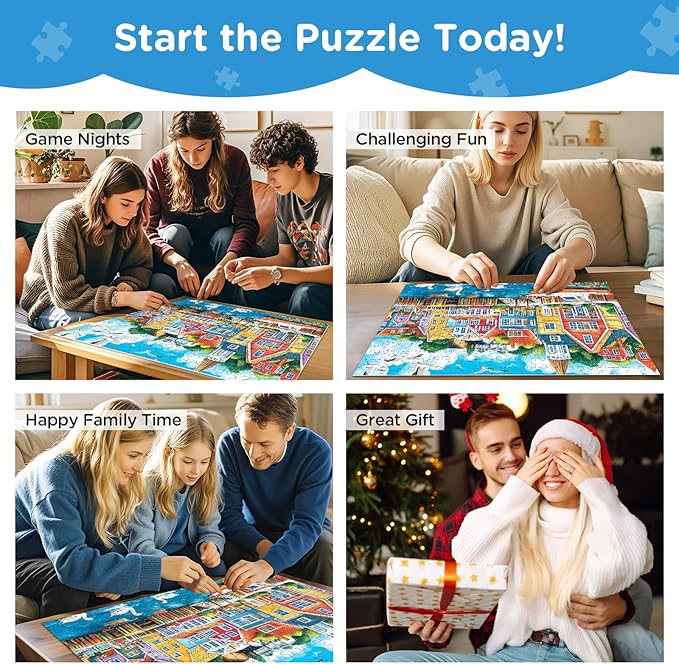 Jigsaw Puzzles 300 Pieces for Adults,300 Piece Puzzles for Adults,Sea Seagull Building Puzzle for Kids Ages 8-10 10-12,Recycled Paper Puzzle 300 Pieces,Home Decors Family Challenge Toys