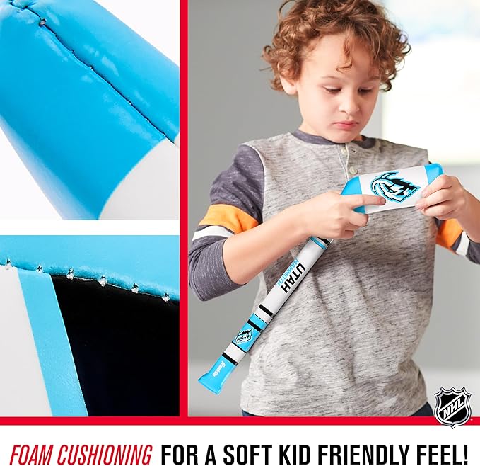 Franklin Sports NHL Team Mini Soft Hockey Stick Set - NHL Team Soft Foam Mini Hockey Stick and Ball - Great Toy for Kids