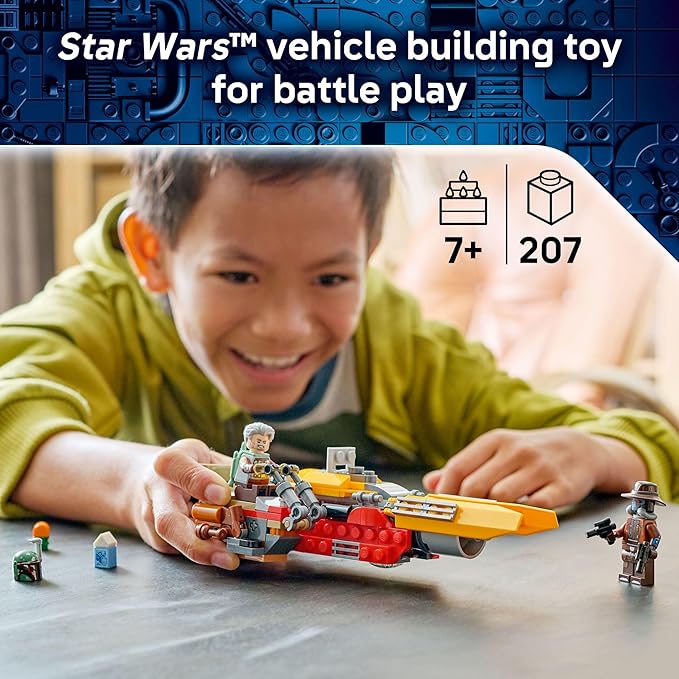 LEGO Star Wars Cobb Vanth’s Speeder Building Toy for Boys & Girls - Pretend Play Space Vehicle for Kids & Fans, Ages 7+ - Gift for Birthdays - W/Cobb Vanth & Cad Bane Minifigures - 75437