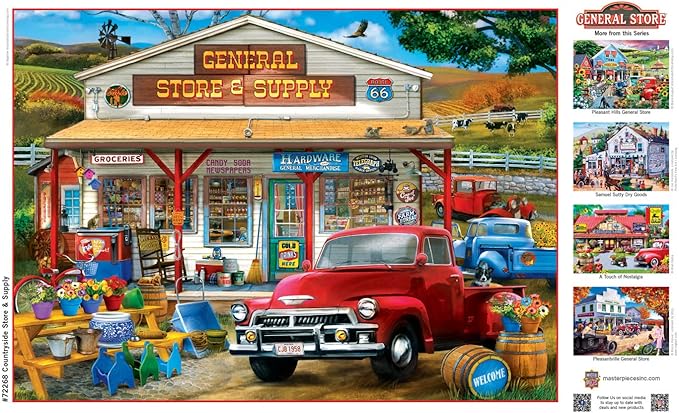MasterPieces 1000 Piece Jigsaw Puzzle for Adults, Family, Or Youth - Countryside Store & Supply - 19.25"x26.75"