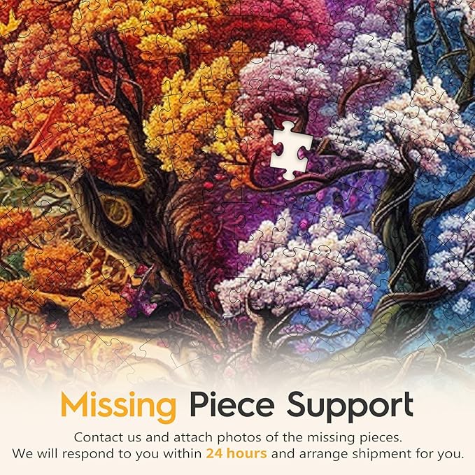 masseruon Round Puzzles for Adults 1000 Pieces-Tree of Life Puzzle-26.6 * 26.6in Jigsaw Puzzles with HD Matte Finish-Hard Impossible Difficult Puzzle for Adult-Challenging Gift for Puzzle Lovers