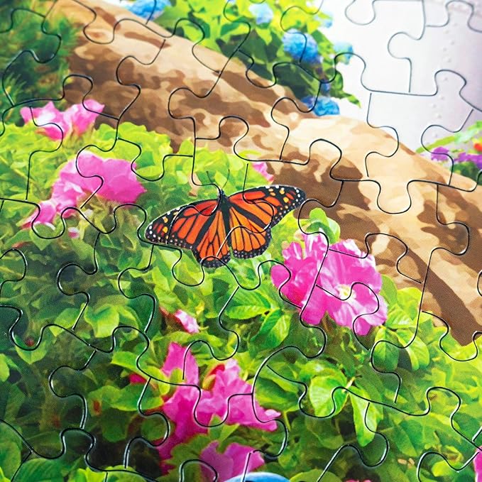 Springbok's Coastal Illumination 500 Piece Jigsaw Puzzle for Adults Features an Idealic Costal Retreat - Made in The USA