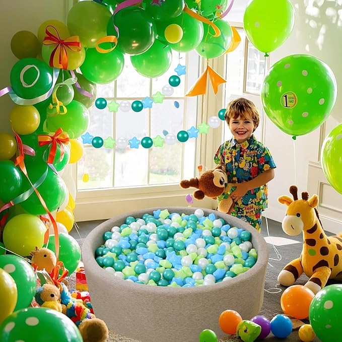 STARBOLO Star Ball Pit Balls for Ball Pit -100pcs Plastic Ball Phthalate Free BPA Free Non-Toxic Crush Proof Play Balls Play Tent Pool Playhouse Playpen Party Decoration. …