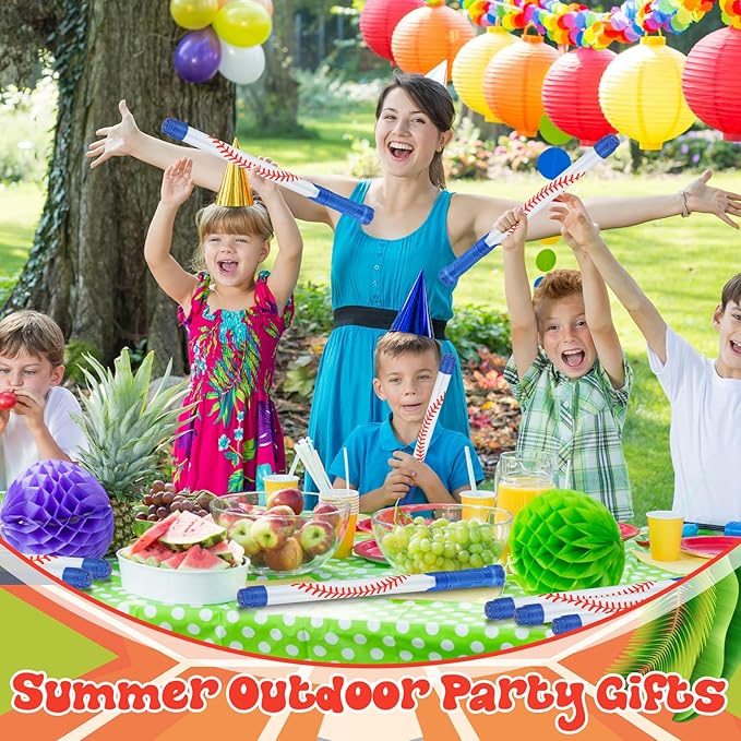 12 Pack Baseball Sport Water Gun Party Favors 15.75 in Summer Water Shooter Blasters Gun Toys for Kids Summer Outdoor Swimming Pool Backyard Beach Games