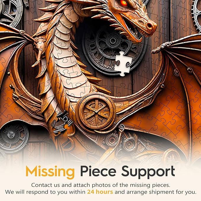 Masseruon 1000 Piece Puzzle for Adults, 26.6 * 26.6in Mechanical Dragon Puzzle for Adults, 1000 Pieces Jigsaw Puzzles, Adult Puzzles Game, Unique Gift for Women Men