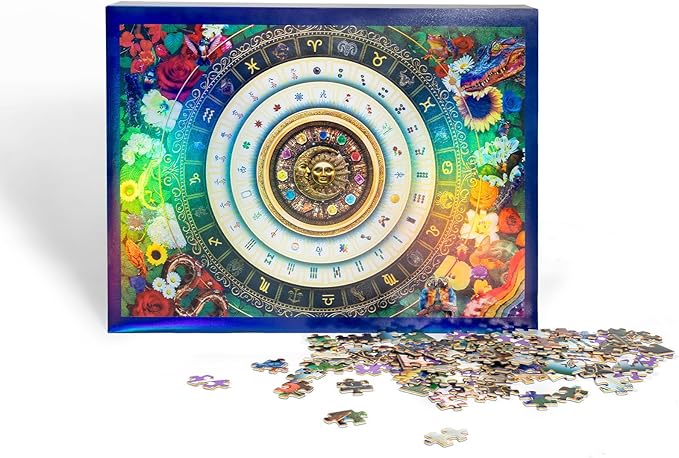 Laser Rainbow Reflection Unique Puzzles for Adults, Puzzle 1000 Pieces, Lucky Tiles & Cosmic Wilds Theme, Difficult Puzzles for Adults, Unique Gifts for Puzzle Lovers