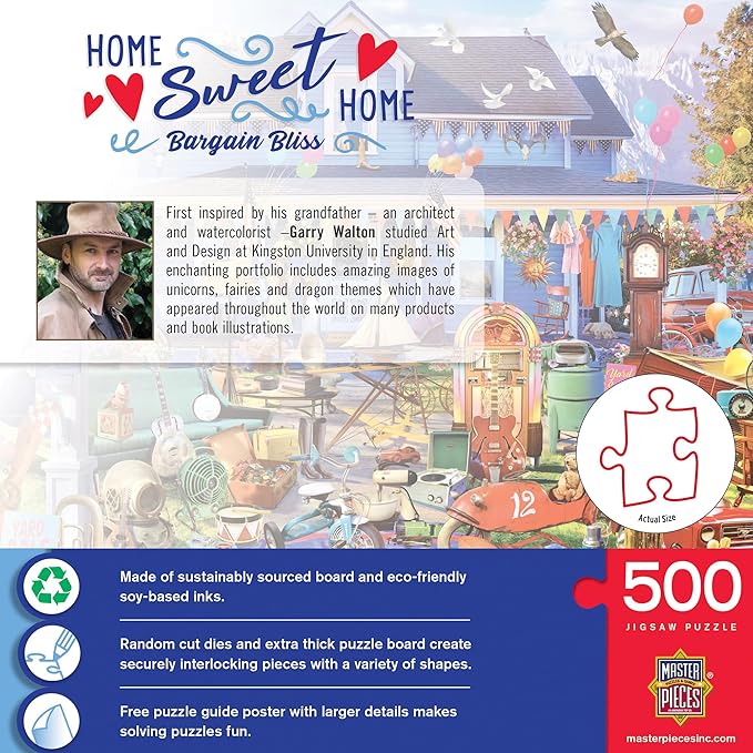 Masterpieces 500 Piece Jigsaw Puzzle for Adults, Family, Or Kids - Bargain Bliss - 15"x21"