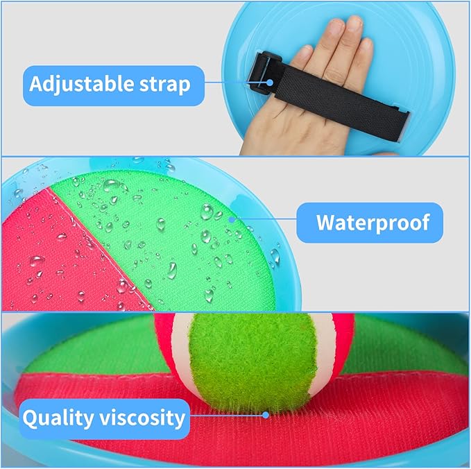 Toss and Catch Ball Game Toys for Kids Ages 4-8, Catch Paddle Toss-Upgraded Version Ball Sports Games for Boys Girls Christmas Birthday Gifts