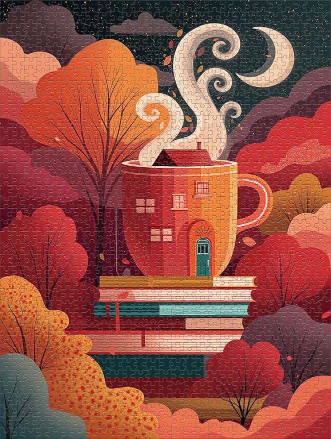 Forest Books Jigsaw Puzzles for Adults 1000 Pieces, Difficult Puzzles Perfect for Game Night, Great Gift Idea, Size 26.65 x 19.25 in
