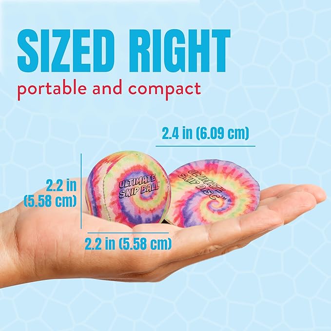 Activ Life The Ultimate Water Skip Balls, Water Bouncing Ball for Swimming Pool, Beach Toys for Friends, Family, Kids and Adults