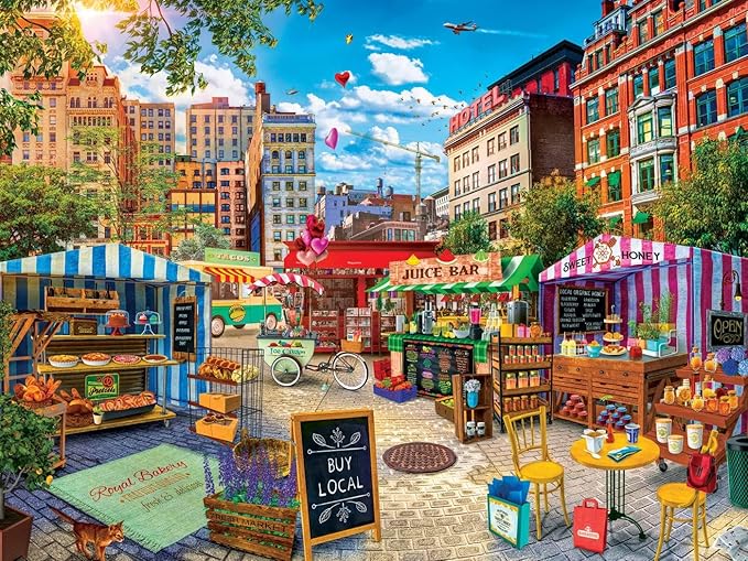 Masterpieces 750 Piece Jigsaw Puzzle for Adults and Family - Buy Local Honey - 18"x24"