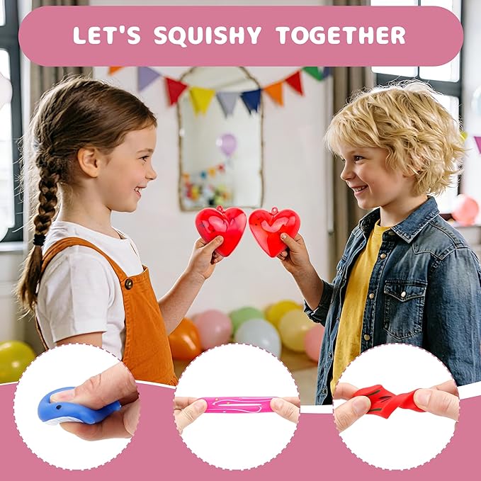 28 Pack Mochi Squishy Toys, Party Favors for Kids Ages 4-8-12, Mini Fidget Toys for Classroom, Birthday, Easter, Treasure Box Prizes, Goodie Bag Stuffers