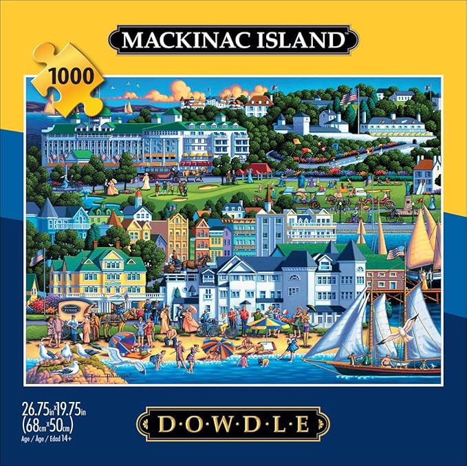 Buffalo Games - Eric Dowdle - Mackinac Island - 1000 Piece Jigsaw Puzzle for Adults - Challenging Puzzle Perfect for Game Nights - Finished Size is 26.75 x 19.75