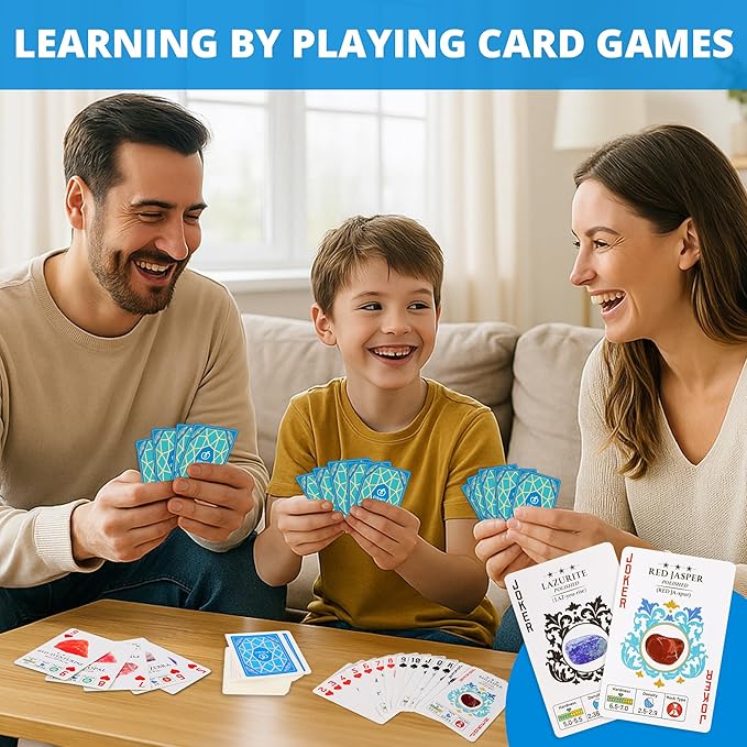 PIBEX Jumbo Rock Collection Kit - 20 Pcs Large Unpolished Rocks, Minerals & Crystals (1.5-2 inch) with 54 Game Cards, Learning Book, Collector Box & Magnifier - Educational Rock Lover Gift for Kids 6+